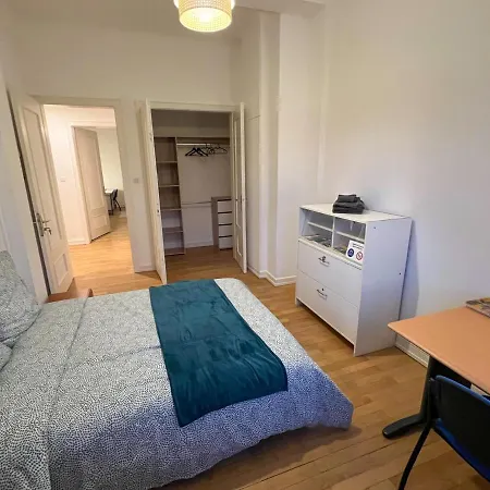 Chambres Privees -Private Room- Dans Un Spacieux Appartement - 100M2 Centre Proche Gare Mulhouse Buitenkant foto