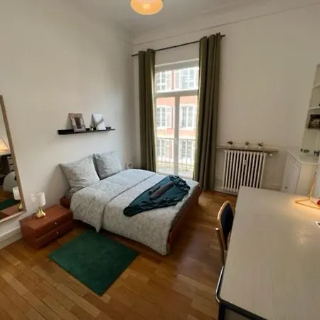 Chambres Privees -Private Room- Dans Un Spacieux Appartement - 100M2 Centre Proche Gare Mulhouse Buitenkant foto