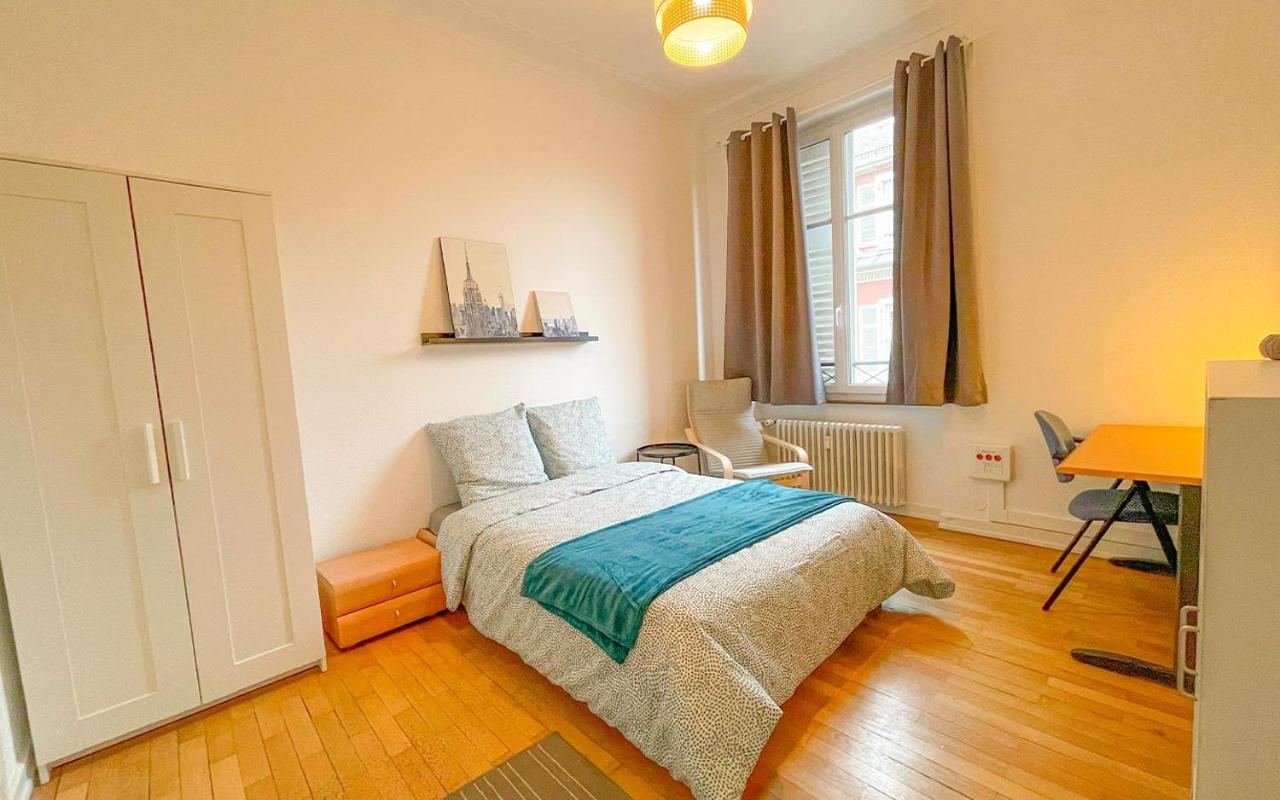 Privees -private Room- Dans Un Spacieux - 100m2 Centre Proche Gare * Mulhouse